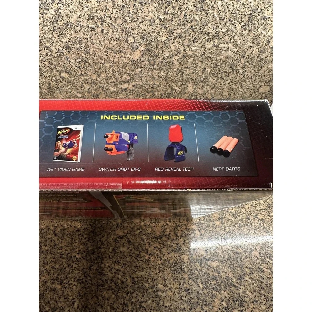 NERF N-Strike Elite Wii Bundle Switch Shot EX-3 Blaster Red‎ Reveal Tech Set